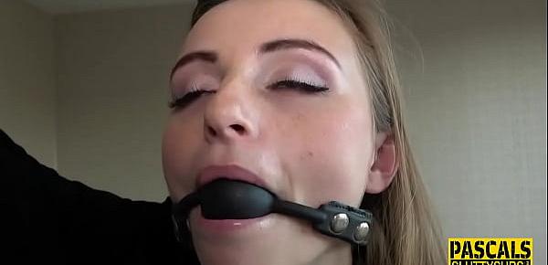  Bound teen gets anally fucked and fingered